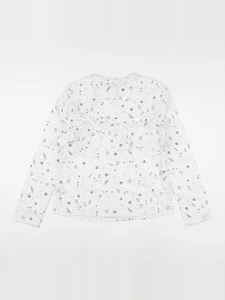 Little Karl Marc John - blouse blanc, bleu, or - 14 ans