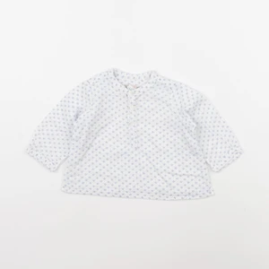 Bonpoint - blouse bleu, blanc - 3 mois
