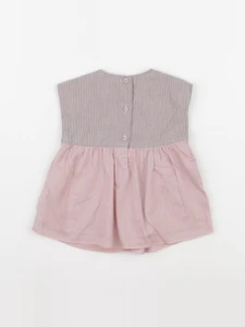 Tia Aina - blouse rose - 6 mois