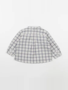 Bonpoint - blouse bleu, gris - 12 mois