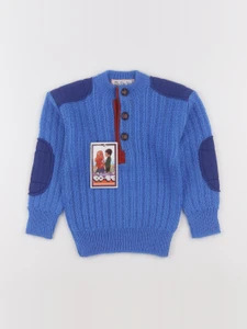 Vintage - pull bleu - 2 ans