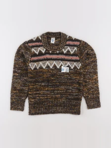 Vintage - pull marron - 8 ans