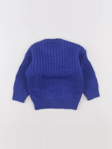 Vintage - pull bleu - 12 mois