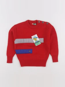 Vintage - pull rouge - 4 ans
