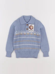 Vintage - pull bleu - 4 ans