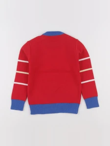 Vintage - pull bleu, rouge - 4 ans