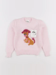 Vintage - pull rose - 3 ans