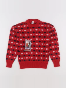 Vintage - pull rouge - 8 ans