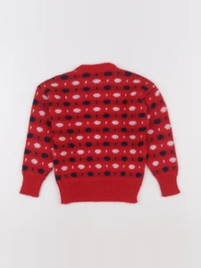 Vintage - pull rouge - 2 ans