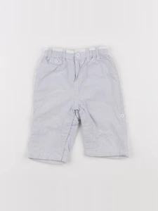 Obaïbi - pantalon blanc, bleu - 3 mois
