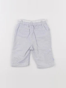 Obaïbi - pantalon blanc, bleu - 3 mois