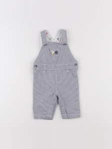 Sergent Major - salopette blanc, bleu - 3 mois
