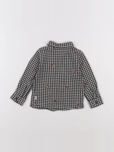 Catimini - chemise blanc, noir - 2 ans