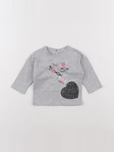 Catimini - tee-shirt gris - 6 mois