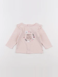 Obaïbi - tee-shirt rose - 6 mois