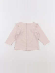 Obaïbi - tee-shirt rose - 6 mois