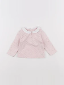 Obaïbi - tee-shirt rose - 3 mois