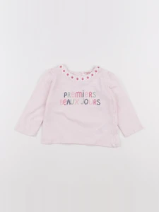 DPAM - tee-shirt rose - 6 mois