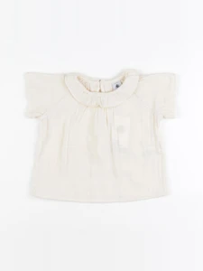Petit Bateau - blouse beige - 6 mois