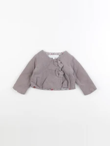 Tartine & Chocolat - veste doublé gris - 3 mois