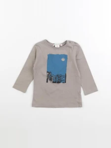Bonpoint - tee-shirt beige - 6 mois