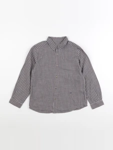 Bonpoint - chemise gris, bleu - 6 ans
