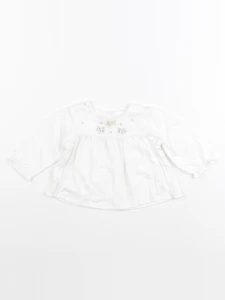 Tartine & Chocolat - blouse blanc - 3 mois