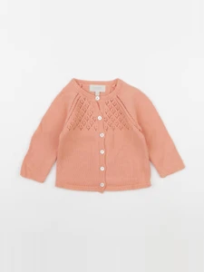 Bonnet à Pompon - gilet orange - 18 mois