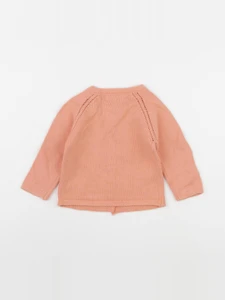 Bonnet à Pompon - gilet orange - 18 mois