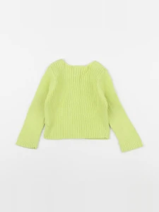 Bonpoint - gilet vert fluo - 12 mois