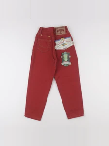 Vintage - jean rouge - 6 ans