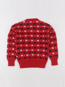 Vintage - pull rouge - 4 ans