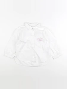 Zara - blouse imprimé au dos blanc - 3/4 ans