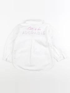 Zara - blouse imprimé au dos blanc - 3/4 ans