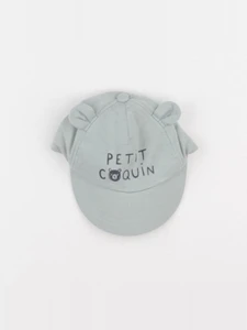 Vertbaudet - casquette vert - 3/6 mois