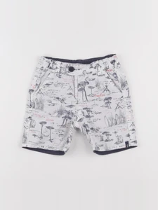 IKKS - short blanc, bleu - 2 ans