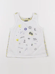 IKKS - débardeur jaune, blanc - 5 ans
