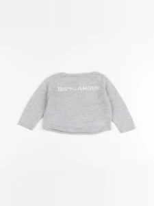 Boutchou - pull gris - 3 mois