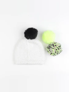 IKKS - bonnet blanc, jaune - 6 ans