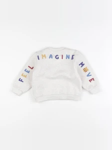 Tape à l'oeil - sweat imprimé au dos beige - 18 mois