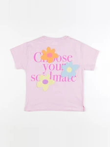Zara - tee-shirt imprimé au dos rose - 5 ans