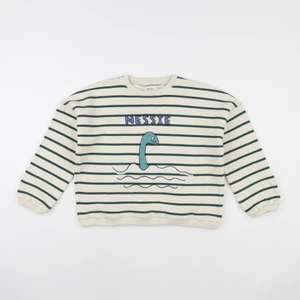 Wander & Wonder - Sweat Nessie rayé vert - 6/12 mois