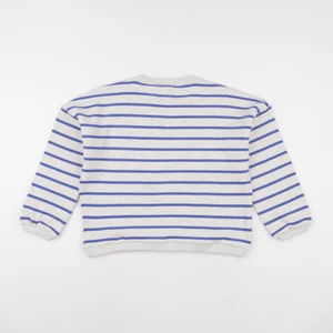Wander & Wonder - Sweat Cherry rayé bleu - 0/3 mois