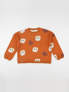 Wander & Wonder - Sweat Cat orange - 6/12 mois