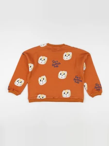 Wander & Wonder - Sweat Cat orange - 6/12 mois