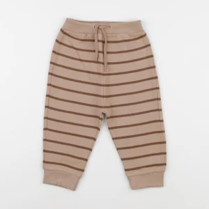 Wander & Wonder - Jogging rayé marron - 3/6 mois