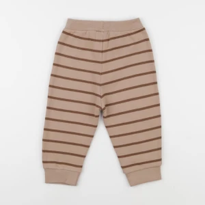 Wander & Wonder - Jogging rayé marron - 3/6 mois