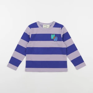 Wander & Wonder - Tee-shirt rayé violet - 1/2 ans