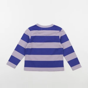 Wander & Wonder - Tee-shirt rayé violet - 1/2 ans