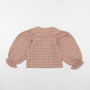 Wander & Wonder - Blouse Peter Pan carreaux rose - 11/12 ans
